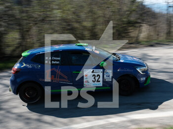 2023-03-25 - Bellan Luca ITA Chioso Alice ITA RC5N Rally5 Renault Clio-Novara Corse during the shakedown of Rally Team 971-2023 in Pavarolo - TO, on March 25, 2023 - 49° RALLY TEAM 971 (DAY1) - RALLY - MOTORS