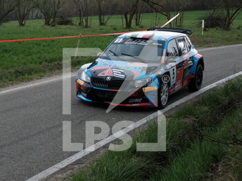 2023-03-26 - Porta Davide ITA Porzio Alberto ITA RC2N R5 Skoda Fabia LPS Racing Team Sport Management during the special stage of Rally Team 971-2023 in Albugnano - AT, on March 26, 2023 - 49° RALLY TEAM 971 (DAY2) - RALLY - MOTORS
