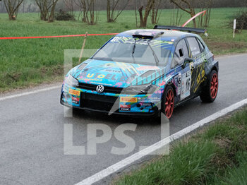 2023-03-26 - Lopes Giovanni ITA Giovenale Elena ITA RC2N N5 Naz. Volkswagen Polo LPS Racing Team New Racing For Genova during the special stage of Rally Team 971-2023 in Albugnano - AT, on March 26, 2023 - 49° RALLY TEAM 971 (DAY2) - RALLY - MOTORS