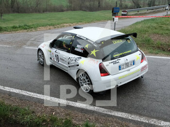 2023-03-26 - Diaco Francesco ITA Sparvieri Simone ITA RC3N S1600 Renault Clio-Eurospeed during the special stage of Rally Team 971-2023 in Albugnano - AT, on March 26, 2023 - 49° RALLY TEAM 971 (DAY2) - RALLY - MOTORS