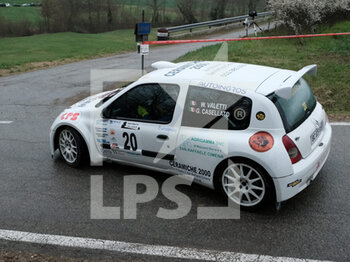2023-03-26 - Valetti William ITA Casellato Giulia ITA RC3N S1600 Renault Clio-Meteco Corse during the special stage of Rally Team 971-2023 in Albugnano - AT, on March 26, 2023 - 49° RALLY TEAM 971 (DAY2) - RALLY - MOTORS