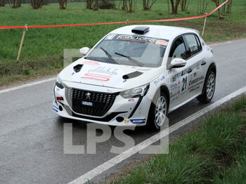 2023-03-26 - Becuti Fabio ITA Gulmini Fabio ITA RC4N Rally4 Peugeot 208 FR Newmotors VM Motor Team during the special stage of Rally Team 971-2023 in Albugnano - AT, on March 26, 2023 - 49° RALLY TEAM 971 (DAY2) - RALLY - MOTORS