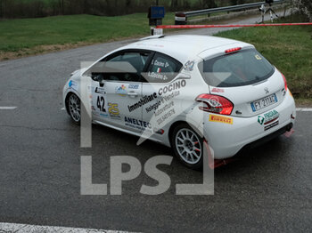 2023-03-26 - Cocino Ivo ITA Cocino Loris ITA RC4N Rally4/R2 Peugeot 208-Meteco Corse during the special stage of Rally Team 971-2023 in Albugnano - AT, on March 26, 2023 - 49° RALLY TEAM 971 (DAY2) - RALLY - MOTORS