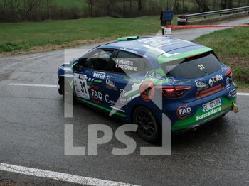 2023-03-26 - Priante Gabriele ITA Pastorino Mattia ITA RC5N Rally5 Renault Clio-Meteco Corse during the special stage of Rally Team 971-2023 in Albugnano - AT, on March 26, 2023 - 49° RALLY TEAM 971 (DAY2) - RALLY - MOTORS