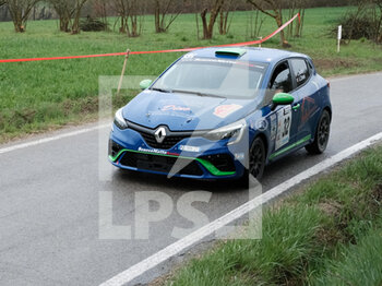 2023-03-26 - Bellan Luca ITA Chioso Alice ITA RC5N Rally5 Renault Clio-Novara Corse during the special stage of Rally Team 971-2023 in Albugnano - AT, on March 26, 2023 - 49° RALLY TEAM 971 (DAY2) - RALLY - MOTORS