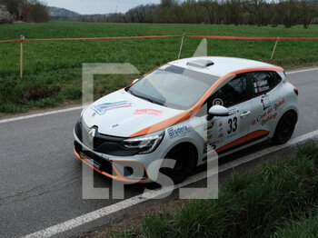 2023-03-26 - Gandolfi Riccardo ITA Vacchieri Serena ITA RC5N Rally5 Renault Clio-Meteco Corse during the special stage of Rally Team 971-2023 in Albugnano - AT, on March 26, 2023 - 49° RALLY TEAM 971 (DAY2) - RALLY - MOTORS