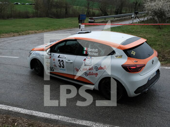2023-03-26 - Gandolfi Riccardo ITA Vacchieri Serena ITA RC5N Rally5 Renault Clio-Meteco Corse during the special stage of Rally Team 971-2023 in Albugnano - AT, on March 26, 2023 - 49° RALLY TEAM 971 (DAY2) - RALLY - MOTORS