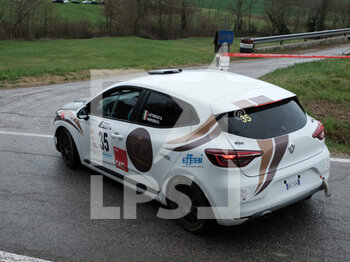 2023-03-26 - Lattarulo Giancarlo ITA Marsero Roberto ITA RC5N Rally5 Renault Clio-LPS Racing Team during the special stage of Rally Team 971-2023 in Albugnano - AT, on March 26, 2023 - 49° RALLY TEAM 971 (DAY2) - RALLY - MOTORS