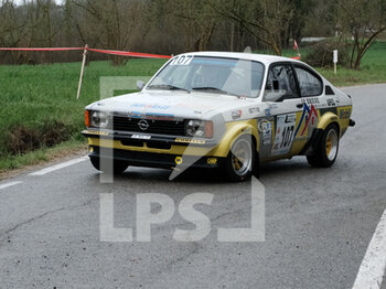2023-03-26 - Barera Luigi ITA Gattoni Emanuele ITA 3 I 2 - fino 2000 Opel Kadett GTE Novara Corse during the special stage of Rally Team 971-2023 in Albugnano - AT, on March 26, 2023 - 49° RALLY TEAM 971 (DAY2) - RALLY - MOTORS