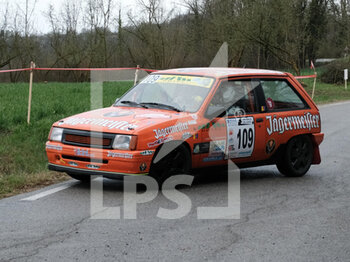 2023-03-26 - Rossi Paolo ITA Gaia Daniele ITA 4 J2 A - fino 1600 Opel Corsa GSI Turismotor's during the special stage of Rally Team 971-2023 in Albugnano - AT, on March 26, 2023 - 49° RALLY TEAM 971 (DAY2) - RALLY - MOTORS