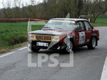 2023-03-26 - Panero Giovanni ITA Salsa Paola ITA 3 H2 2 - fino 2000 Fiat 131 Racing during the special stage of Rally Team 971-2023 in Albugnano - AT, on March 26, 2023 - 49° RALLY TEAM 971 (DAY2) - RALLY - MOTORS