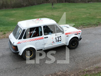 2023-03-26 - Gallione Massimo ITA Cattaneo Laura ITA 3 I 2 - fino 1150 Autobianchi A112 Abarth Team Bassano during the special stage of Rally Team 971-2023 in Albugnano - AT, on March 26, 2023 - 49° RALLY TEAM 971 (DAY2) - RALLY - MOTORS