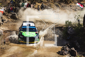16/03/2023 - 20 Gus GREENSMITH (GBR), Jonas ANDERSSON (SWE), SKODA FABIA RS, RC2, Rally2, action during the Rally Guanajuato Mexico 2023, 3rd round of the 2023 WRC World Rally Car Championship, from March 16 to 19, 2023 at Leon, Guanajuato, in Mexico - AUTO - WRC - RALLY GUANAJUATO MEXICO 2023 - RALLY - MOTORI