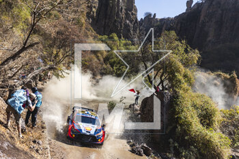 16/03/2023 - 04 Esapekka LAPPI (FIN), Janne FERM (FIN), HYUNDAI SHELL MOBIS WORLD RALLY TEAM, HYUNDAI i20 N Rally1 Hybrid, WRC, action during the Rally Guanajuato Mexico 2023, 3rd round of the 2023 WRC World Rally Car Championship, from March 16 to 19, 2023 at Leon, Guanajuato, in Mexico - AUTO - WRC - RALLY GUANAJUATO MEXICO 2023 - RALLY - MOTORI