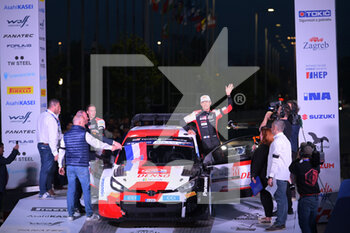2023-04-20 - Zagreb,Ceremonial,Start,Sébastien OGIER,Vincent LANDAIS, TOYOTA GAZOO RACING ,TOYOTA GR Yaris Rally1 HYBRID - FIA WORLD RALLY CHAMPIONSHIP WRC CROATIA RALLY 2023 - RALLY - MOTORS