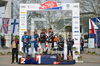 2023-04-23 - Zagreb,Celebrating the final Podium - FIA WORLD RALLY CHAMPIONSHIP WRC CROATIA RALLY 2023 - RALLY - MOTORS
