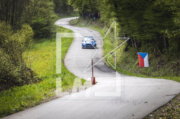 2023-04-20 - 25 Adrien FOURMAUX (FRA), Alexandre CORIA (FRA), M-SPORT FORD WORLD RALLY TEAM, FORD Fiesta MkII, RC2, Rally2, action during the Croatia Rally 2023, 4th round of the 2023 WRC World Rally Car Championship, from April 20 to 23, 2023 in Zagreb, Croatia - AUTO - WRC - CROATIA RALLY 2023 - RALLY - MOTORS