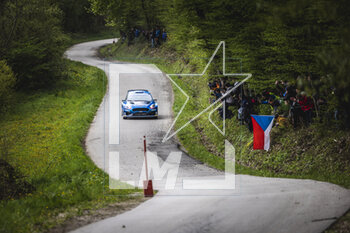 2023-04-20 - 25 Adrien FOURMAUX (FRA), Alexandre CORIA (FRA), M-SPORT FORD WORLD RALLY TEAM, FORD Fiesta MkII, RC2, Rally2, action during the Croatia Rally 2023, 4th round of the 2023 WRC World Rally Car Championship, from April 20 to 23, 2023 in Zagreb, Croatia - AUTO - WRC - CROATIA RALLY 2023 - RALLY - MOTORS