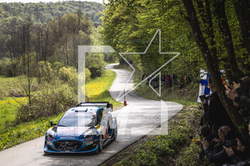 2023-04-20 - 08 Ott TANAK (EST), Martin JARVEOJA (EST), M-SPORT FORD WORLD RALLY TEAM, FORD Puma Rally1 Hybrid, WRC ,action during the Croatia Rally 2023, 4th round of the 2023 WRC World Rally Car Championship, from April 20 to 23, 2023 in Zagreb, Croatia - AUTO - WRC - CROATIA RALLY 2023 - RALLY - MOTORS