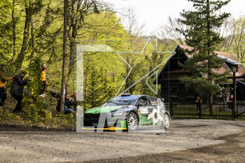 2023-04-21 - 23 Gus GREENSMITH (GBR), Jonas ANDERSSON (SWE), SKODA FABIA RS, RC2, Rally2, action during the Croatia Rally 2023, 4th round of the 2023 WRC World Rally Car Championship, from April 20 to 23, 2023 in Zagreb, Croatia - AUTO - WRC - CROATIA RALLY 2023 - RALLY - MOTORS