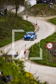 2023-04-21 - 25 Adrien FOURMAUX (FRA), Alexandre CORIA (FRA), M-SPORT FORD WORLD RALLY TEAM, FORD Fiesta MkII, RC2, Rally2, action during the Croatia Rally 2023, 4th round of the 2023 WRC World Rally Car Championship, from April 20 to 23, 2023 in Zagreb, Croatia - AUTO - WRC - CROATIA RALLY 2023 - RALLY - MOTORS
