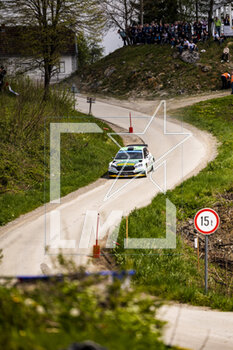 2023-04-21 - 22 Emil LINDHOLM (FIN), Reeta HAMALAINEN (FIN), TOKSPORT WRT, SKODA FABIA RS, RC2, Rally2, action during the Croatia Rally 2023, 4th round of the 2023 WRC World Rally Car Championship, from April 20 to 23, 2023 in Zagreb, Croatia - AUTO - WRC - CROATIA RALLY 2023 - RALLY - MOTORS