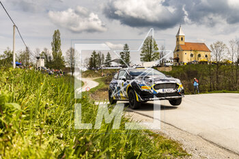 2023-04-21 - 44 Laurent PELLIER (FRA), Marine PELAMOURGUES (FRA), FORD Fiesta Rally3, RC3, Rally3, action during the Croatia Rally 2023, 4th round of the 2023 WRC World Rally Car Championship, from April 20 to 23, 2023 in Zagreb, Croatia - AUTO - WRC - CROATIA RALLY 2023 - RALLY - MOTORS