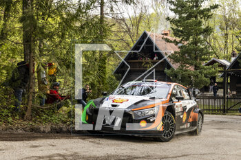 2023-04-21 - 11 Thierry NEUVILLE (BEL), Martijn WYDAEGHE (BEL), HYUNDAI SHELL MOBIS WORLD RALLY TEAM, HYUNDAI I20 N Rally1 Hybrid, WRC, action during the Croatia Rally 2023, 4th round of the 2023 WRC World Rally Car Championship, from April 20 to 23, 2023 in Zagreb, Croatia - AUTO - WRC - CROATIA RALLY 2023 - RALLY - MOTORS