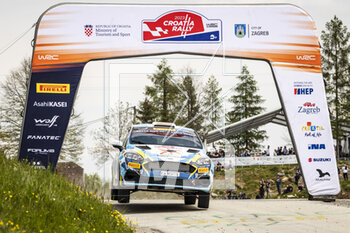 2023-04-21 - 46 Raúl HERNÁNDEZ (ESP), Rodrigo SANJUAN (ESP), FORD Fiesta Rally3, RC3, Rally3, action during the Croatia Rally 2023, 4th round of the 2023 WRC World Rally Car Championship, from April 20 to 23, 2023 in Zagreb, Croatia - AUTO - WRC - CROATIA RALLY 2023 - RALLY - MOTORS