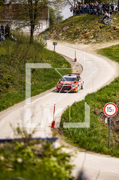 2023-04-21 - 21 Yohan ROSSEL (FRA), Arnaud DUNAND (FRA), PH SPORT, CITROEN C3, RC2, Rally2, action during the Croatia Rally 2023, 4th round of the 2023 WRC World Rally Car Championship, from April 20 to 23, 2023 in Zagreb, Croatia - AUTO - WRC - CROATIA RALLY 2023 - RALLY - MOTORS