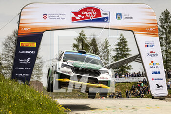2023-04-21 - 24 Nikolay GRYAZIN (ANA), Konstantin ALEKSANDROV (ANA), TOKSPORT WRT 2, SKODA FABIA RS, RC2, Rally2, action during the Croatia Rally 2023, 4th round of the 2023 WRC World Rally Car Championship, from April 20 to 23, 2023 in Zagreb, Croatia - AUTO - WRC - CROATIA RALLY 2023 - RALLY - MOTORS
