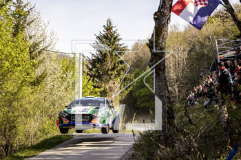 2023-04-22 - 38 Patrick O'BRIEN (IRL), Stephen O'BRIEN (IRL), HYUNDAI i20 N, RC2, Rally2, action during the Croatia Rally 2023, 4th round of the 2023 WRC World Rally Car Championship, from April 20 to 23, 2023 in Zagreb, Croatia - AUTO - WRC - CROATIA RALLY 2023 - RALLY - MOTORS