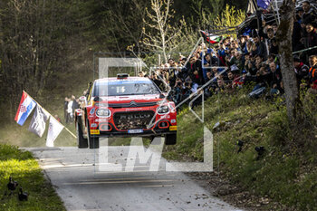 2023-04-22 - 21 Yohan ROSSEL (FRA), Arnaud DUNAND (FRA), PH SPORT, CITROEN C3, RC2, Rally2, action during the Croatia Rally 2023, 4th round of the 2023 WRC World Rally Car Championship, from April 20 to 23, 2023 in Zagreb, Croatia - AUTO - WRC - CROATIA RALLY 2023 - RALLY - MOTORS