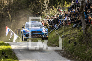 2023-04-22 - 25 Adrien FOURMAUX (FRA), Alexandre CORIA (FRA), M-SPORT FORD WORLD RALLY TEAM, FORD Fiesta MkII, RC2, Rally2, action during the Croatia Rally 2023, 4th round of the 2023 WRC World Rally Car Championship, from April 20 to 23, 2023 in Zagreb, Croatia - AUTO - WRC - CROATIA RALLY 2023 - RALLY - MOTORS