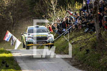 2023-04-22 - 22 Emil LINDHOLM (FIN), Reeta HAMALAINEN (FIN), TOKSPORT WRT, SKODA FABIA RS, RC2, Rally2, action during the Croatia Rally 2023, 4th round of the 2023 WRC World Rally Car Championship, from April 20 to 23, 2023 in Zagreb, Croatia - AUTO - WRC - CROATIA RALLY 2023 - RALLY - MOTORS