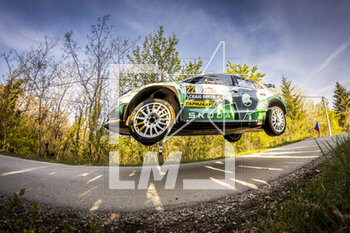 2023-04-22 - 22 Emil LINDHOLM (FIN), Reeta HAMALAINEN (FIN), TOKSPORT WRT, SKODA FABIA RS, RC2, Rally2, action during the Croatia Rally 2023, 4th round of the 2023 WRC World Rally Car Championship, from April 20 to 23, 2023 in Zagreb, Croatia - AUTO - WRC - CROATIA RALLY 2023 - RALLY - MOTORS