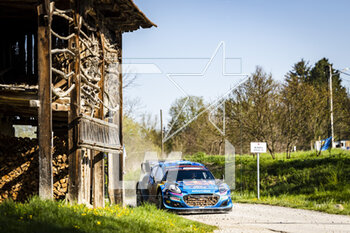 2023-04-23 - 08 Ott TANAK (EST), Martin JARVEOJA (EST), M-SPORT FORD WORLD RALLY TEAM, FORD Puma Rally1 Hybrid, WRC ,action during the Croatia Rally 2023, 4th round of the 2023 WRC World Rally Car Championship, from April 20 to 23, 2023 in Zagreb, Croatia - AUTO - WRC - CROATIA RALLY 2023 - RALLY - MOTORS