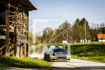 2023-04-23 - 20 Oliver SOLBERG (SWE), Elliott EDMONDSON (GBR), SKODA FABIA RS, RC2, Rally2, action during the Croatia Rally 2023, 4th round of the 2023 WRC World Rally Car Championship, from April 20 to 23, 2023 in Zagreb, Croatia - AUTO - WRC - CROATIA RALLY 2023 - RALLY - MOTORS