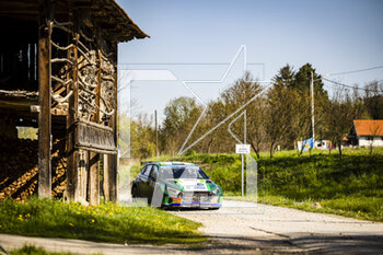 2023-04-23 - 38 Patrick O'BRIEN (IRL), Stephen O'BRIEN (IRL), HYUNDAI i20 N, RC2, Rally2, action during the Croatia Rally 2023, 4th round of the 2023 WRC World Rally Car Championship, from April 20 to 23, 2023 in Zagreb, Croatia - AUTO - WRC - CROATIA RALLY 2023 - RALLY - MOTORS