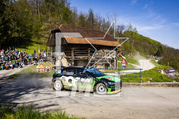 2023-04-23 - 23 Gus GREENSMITH (GBR), Jonas ANDERSSON (SWE), SKODA FABIA RS, RC2, Rally2, action during the Croatia Rally 2023, 4th round of the 2023 WRC World Rally Car Championship, from April 20 to 23, 2023 in Zagreb, Croatia - AUTO - WRC - CROATIA RALLY 2023 - RALLY - MOTORS