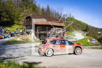 2023-04-23 - 21 Yohan ROSSEL (FRA), Arnaud DUNAND (FRA), PH SPORT, CITROEN C3, RC2, Rally2, action during the Croatia Rally 2023, 4th round of the 2023 WRC World Rally Car Championship, from April 20 to 23, 2023 in Zagreb, Croatia - AUTO - WRC - CROATIA RALLY 2023 - RALLY - MOTORS