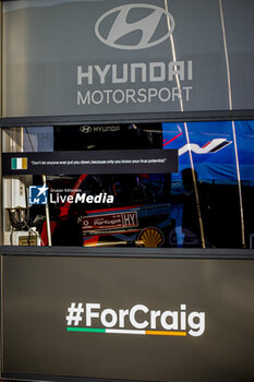 2023-05-09 - Craig BREEN tribute, Service Park ambiance during the Rally Portugal 2023, 5th round of the 2023 WRC World Rally Championship, from May 11 to 14, 2023 in Porto, Portugal - AUTO - WRC - RALLY PORTUGAL 2023 - RALLY - MOTORS