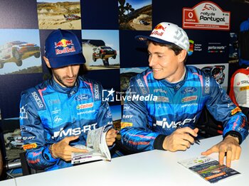 2023-05-11 - Adrien Fourmaux (Fra) Alexandre Coria (Fra)of Ford Puma Rally1 during the M-Sport Ford WRT ,Autograph Session,on May 11, 2023 in Coimbra, Portugal. - FIA WORLD RALLY CHAMPIONSHIP  VODAFONE RALLY DE PORTUGAL 2023 - RALLY - MOTORS