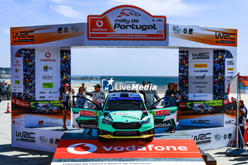 2023-05-14 - Andreas Mikkelsen Torstein Eriksen Toksport,Celebrating The Final Podium May 14, 2023 Porto,Portugal - FIA WORLD RALLY CHAMPIONSHIP  VODAFONE RALLY DE PORTUGAL 2023 - RALLY - MOTORS