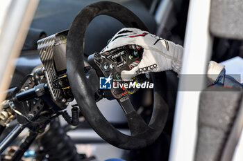 2023-05-12 - Steering wheel detail during the Rally Portugal 2023, 5th round of the 2023 WRC World Rally Championship, from May 11 to 14, 2023 in Porto, Portugal - AUTO - WRC - RALLY PORTUGAL 2023 - RALLY - MOTORS
