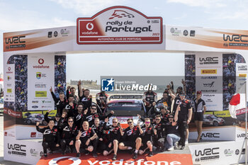 2023-05-14 - podium, portrait, ROVANPERA Kalle (FIN), TOYOTA Yaris Rally1 Hybrid, portrait during the Rally de Portugal 2023, 5th round of the 2023 WRC World Rally Car Championship, from May 11 to 14, 2023 in Matosinhos, Portugal - AUTO - WRC - RALLY DE PORTUGAL 2023 - RALLY - MOTORS