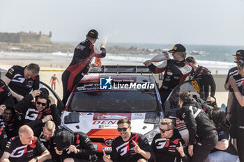 2023-05-14 - podium, portrait, ROVANPERA Kalle (FIN), TOYOTA Yaris Rally1 Hybrid, portrait during the Rally de Portugal 2023, 5th round of the 2023 WRC World Rally Car Championship, from May 11 to 14, 2023 in Matosinhos, Portugal - AUTO - WRC - RALLY DE PORTUGAL 2023 - RALLY - MOTORS
