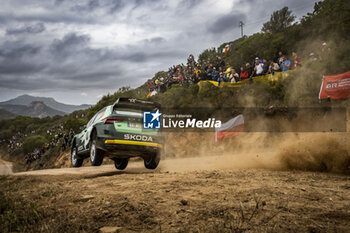 2023-06-01 - 23 Andreas MIKKELSEN (NOR), Torstein ERIKSEN (NOR), SKODA FABIA RS, RC2, Rally2, action during the Rally Italia Sardegna 2023, 6th round of the 2023 WRC World Rally Car Championship, from June 1 to 4, 2023 in Olbia, Italy - AUTO - WRC - RALLY ITALIA SARDEGNA 2023 - RALLY - MOTORS