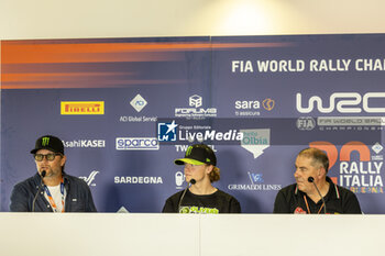 2023-06-01 - SOLBERG Oliver (SWE), SKODA FABIA RS, RC2, Rally2, portrait conference de presse, press conference during the Rally Italia Sardegna 2023, 6th round of the 2023 WRC World Rally Car Championship, from June 1 to 4, 2023 in Olbia, Italy - AUTO - WRC - RALLY ITALIA SARDEGNA 2023 - RALLY - MOTORS