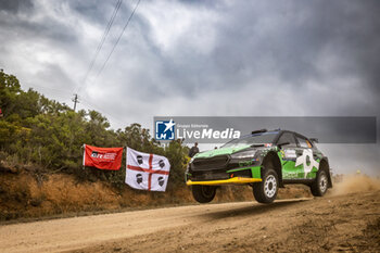 2023-06-01 - 21 Gus GREENSMITH (GBR), Jonas ANDERSSON (SWE), SKODA FABIA RS, RC2, Rally2, action during the Rally Italia Sardegna 2023, 6th round of the 2023 WRC World Rally Car Championship, from June 1 to 4, 2023 in Olbia, Italy - AUTO - WRC - RALLY ITALIA SARDEGNA 2023 - RALLY - MOTORS